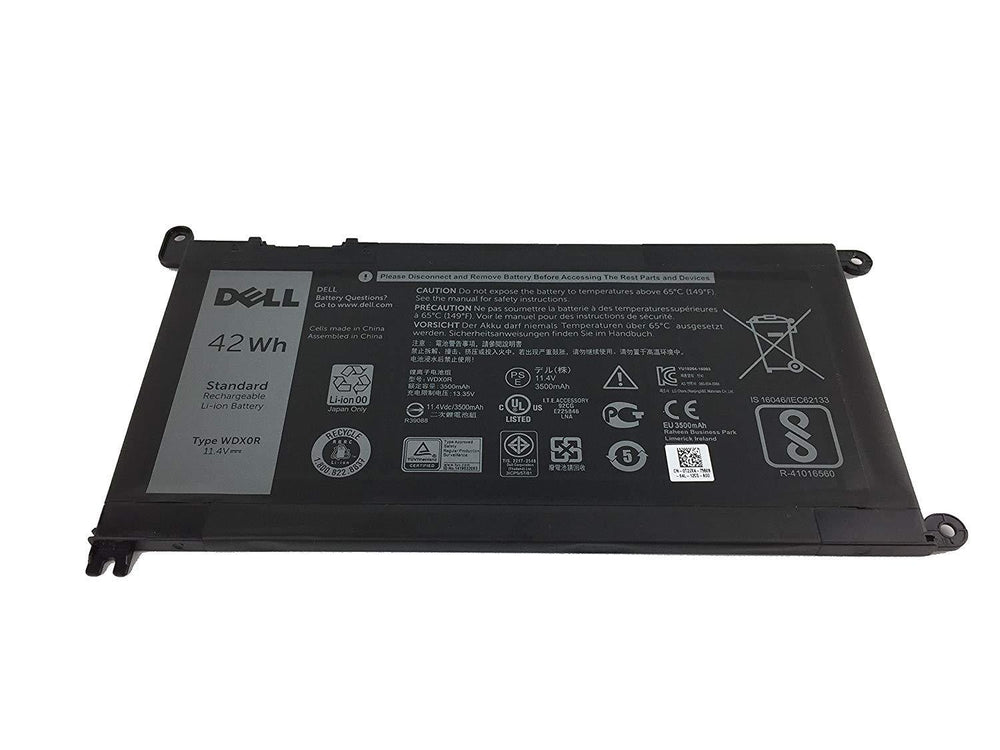 Replacement Dell Inspiron 15 (5567)  P75G001, Dell Inspiron 15 (5568) / 13 (5368/5378) 42Wh 3-cell Replacement Laptop Battery - (WDX0R,0WDX0R) - JS Bazar