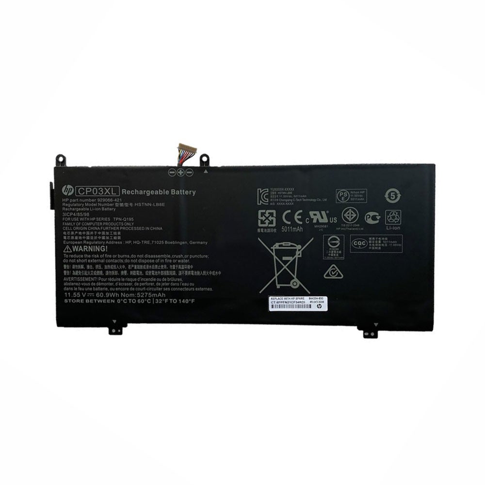 CP03XL HP Spectre X360 13-AE004NB, Spectre X360 13-AE015UR Laptop Battery - JS Bazar