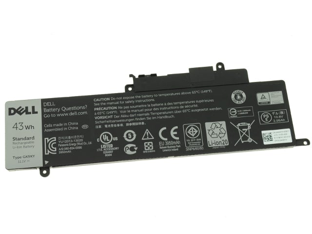 11.1V 43wh GK5KY 04K8YH DELL Inspiron 13 7000 7347 7348 11 3147 Series Laptop Battery - JS Bazar