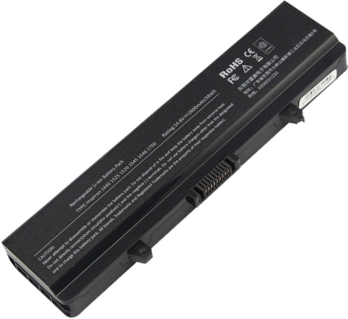 Dell Replacement Laptop Battery for Dell Inspiron 1526 1525 1545 1750 Replacement Battery - le61UPTD - JS Bazar