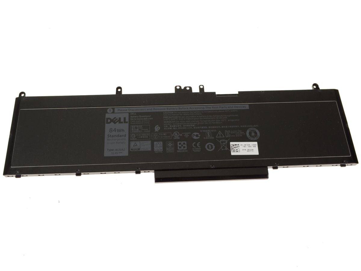 Replacement WJ5R2 Dell Latitude E5570 / Precision 3510 6-cell 84Wh Replacement Laptop Battery