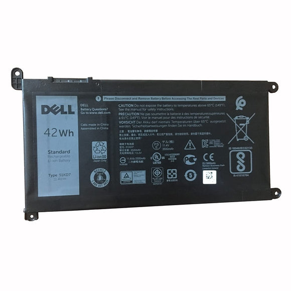 51KD7 Replacement Dell Chromebook 11 3181 2-in-1, Chromebook 11 3189 Replacement Laptop Battery Laptop Batteries JS Bazar
