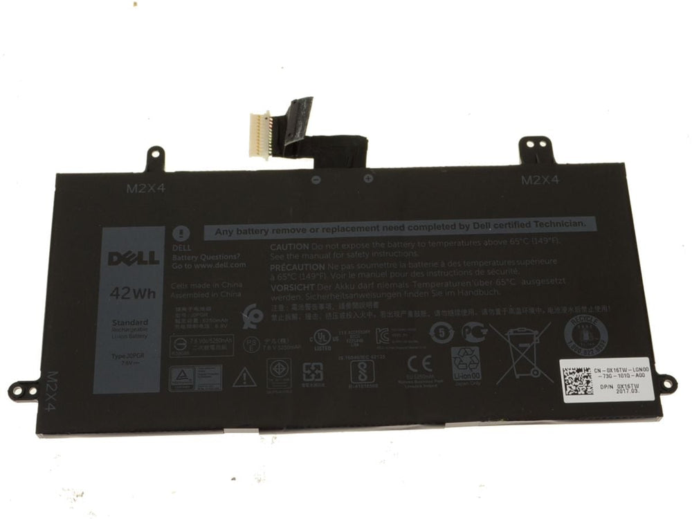 J0PGR Replacement Dell Latitude 5285 / 5290 2-in-1 4-Cell 42Wh Replacement Laptop Battery - JS Bazar