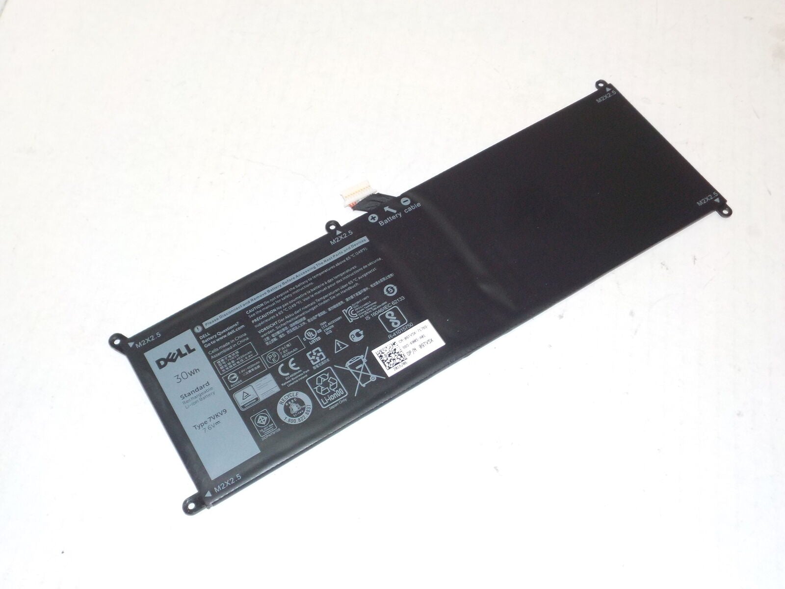 Dell XPS 12 9250 30Wh 7VKV9 Latitude 12 7275 V55D0 0V55D0 Dell Laptop Battery Laptop Batteries JS Bazar