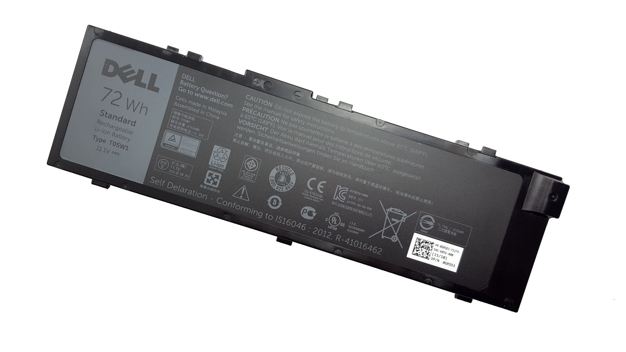 T05W1 Dell Precision 15 7510 17 7710 M7510 M7710 Replacement Laptop Battery
