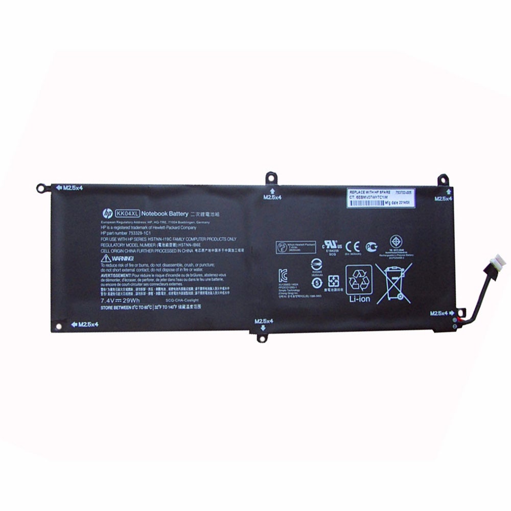 Replacement KK04XL Battery For HP Pro x2 612 G1 Tablet 753703-005 HSTNN-IB6E Laptop - JS Bazar