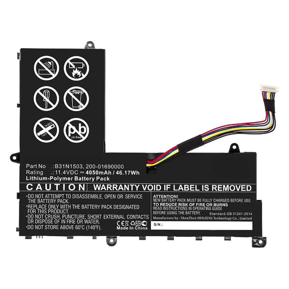 B31N1503 Asus EeeBook E202SA 0B200-01690000 Series Asus Laptop Battery Laptop Batteries JS Bazar