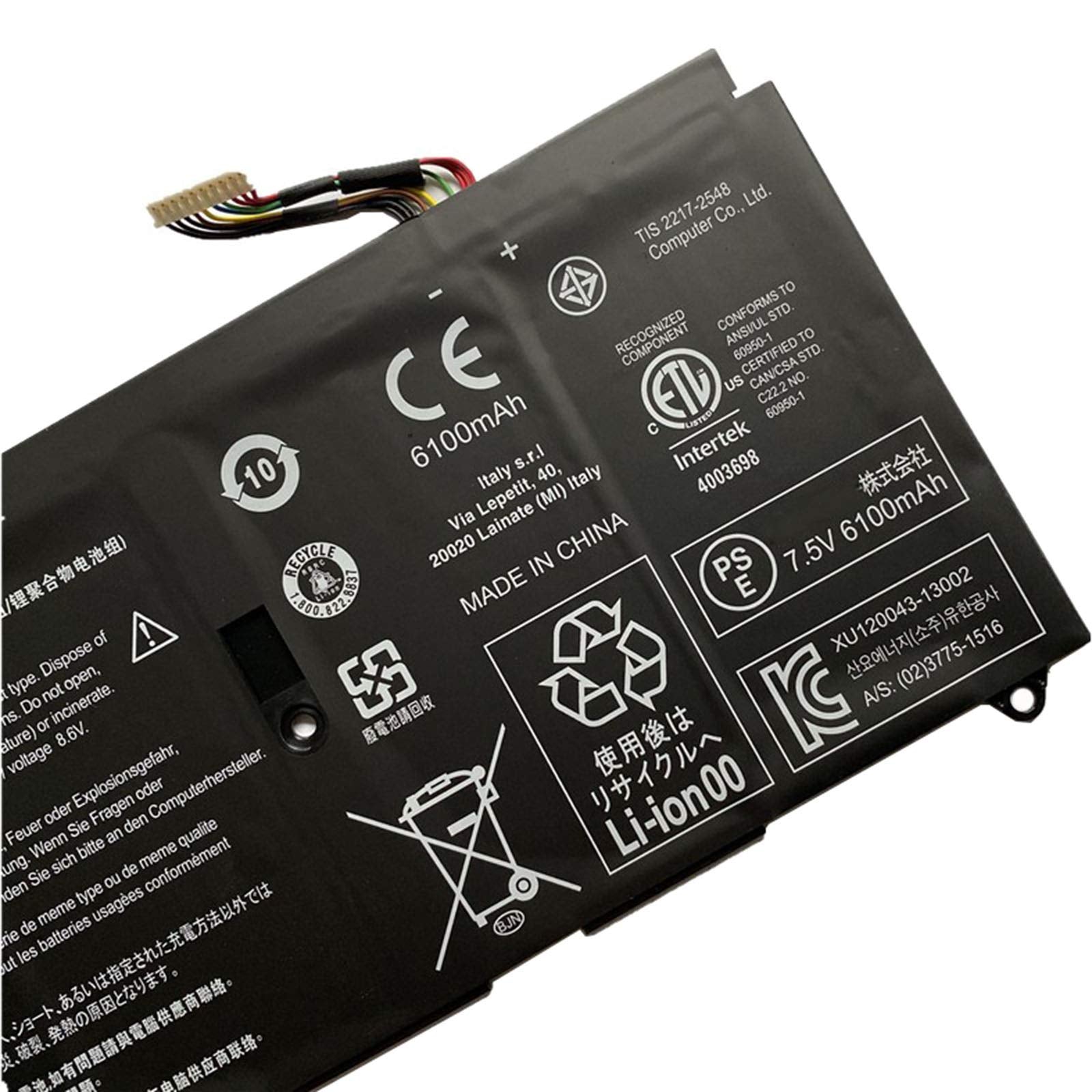 AP13F3N Acer Laptop Battery for Acer Aspire S7-392 Ultrabook Series 2ICP4/63/114-2 Laptop Batteries JS Bazar