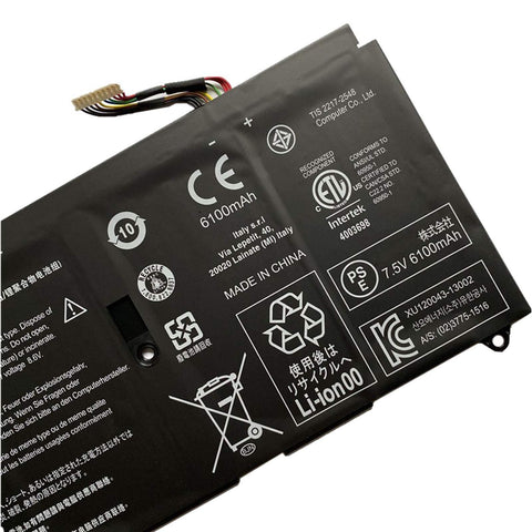 7.5V 47wh 6280mAh Replacement AP13F3N Acer Aspire S7-392 Ultrabook Series 2ICP4/63/114-2 Replacement Laptop Battery - JS Bazar