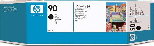 HP 90 3 Pack 775 ml Ink Multi Pack Cartridge - Black : C5095A Cartridges JS Bazar