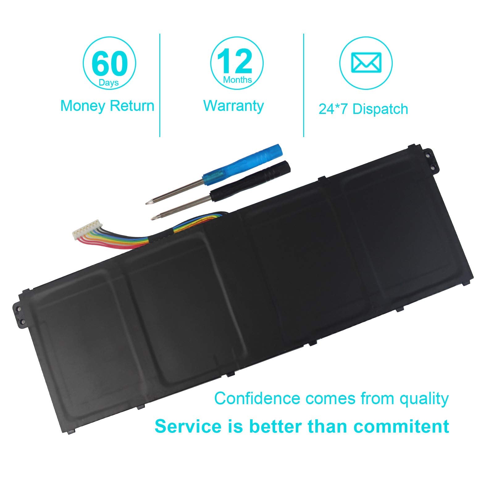 AC14B17J Acer Laptop Battery for Acer Aspire 11.6 B115 Series Laptop Batteries JS Bazar