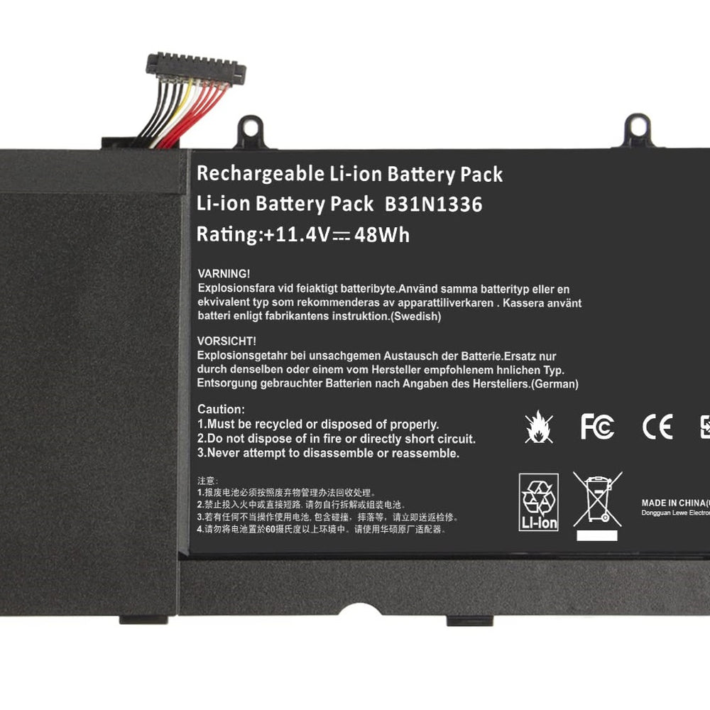 B31N1336 Asus VivoBook S551 R553L R553LN S551LN-1A Replacement Laptop Battery - JS Bazar