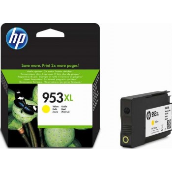 HP 953XL Yellow High Yield Original Ink Cartridge : F6U18AE Cartridges JS Bazar