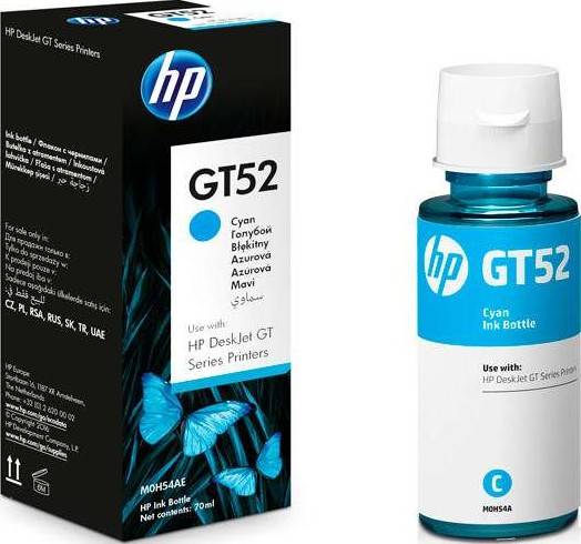 HP GT52 Cyan Original Ink Bottle (M0H54AE) Cartridges JS Bazar