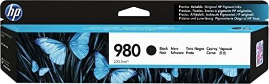 HP 980 Black Original Ink Cartridge - Black : D8J10A Cartridges JS Bazar
