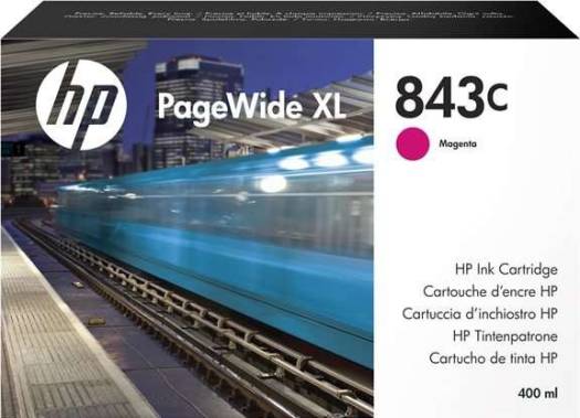 HP 843C 400-ml Magenta PageWide XL Ink Cartridge : C1Q67A Cartridges JS Bazar