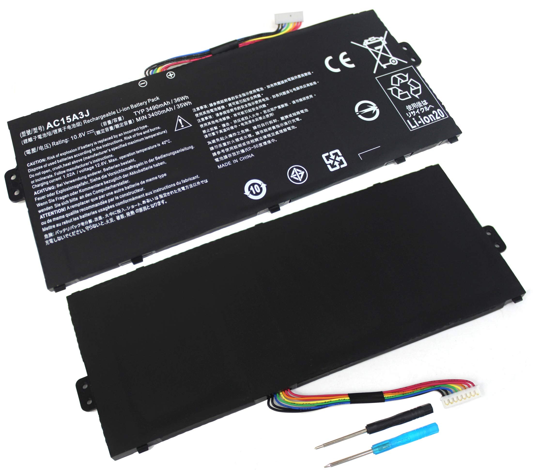 AC15A3J Acer Laptop Battery for Acer Chromebook Spin 11 CP311-1HN-C3E3 Laptop Batteries JS Bazar