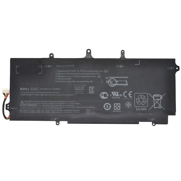 42Wh BL06XL,BL03XL HP EliteBook 1040 G1, Notebook Internal Replacement Battery