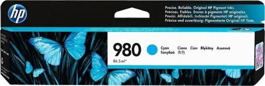 HP 980 Cyan Original Ink Cartridge : D8J07A Cartridges JS Bazar