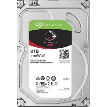 Seagate 3TB IronWolf NAS SATA 6Gb/s NCQ 64MB Cache 3.5-Inch Internal Hard Drive | ST3000VN007 Hard Drive Seagate