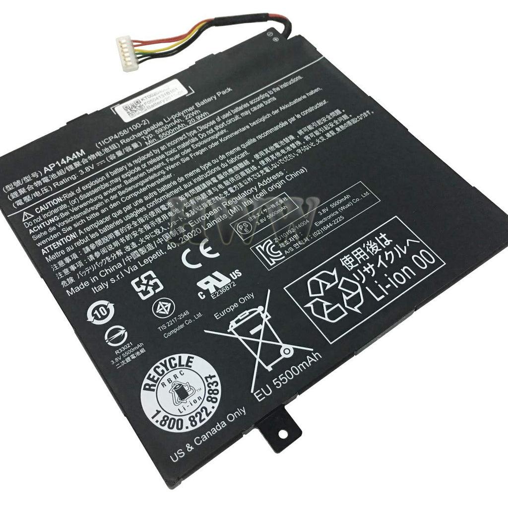 AP14A8M Replacement Acer Aspire Switch 10e, 11 Series Replacement Laptop Battery