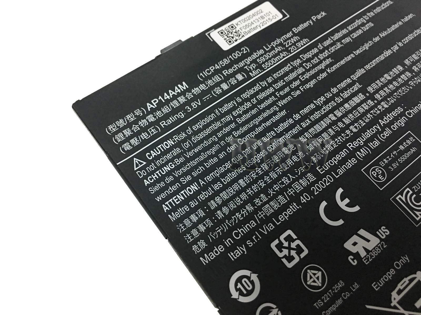 AP14A8M Acer Laptop Battery for Acer Aspire Switch 10e, 11 Series Laptop Batteries JS Bazar