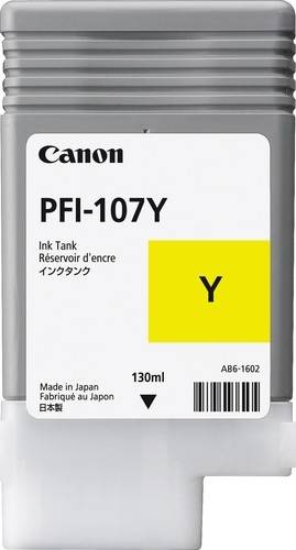 Genuine Yellow Canon PFI-107Y Ink Cartridge - 6708B001AA Cartridges JS Bazar