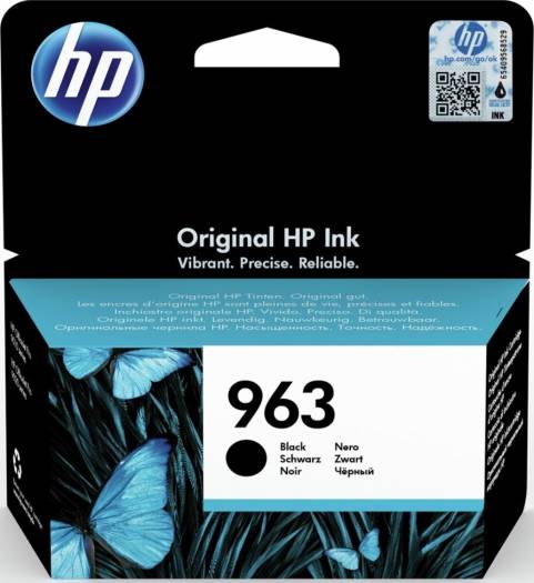 HP 963 Black Original Ink Cartridge (Standard Yield : 1000 pages : 3JA26AE Cartridges JS Bazar