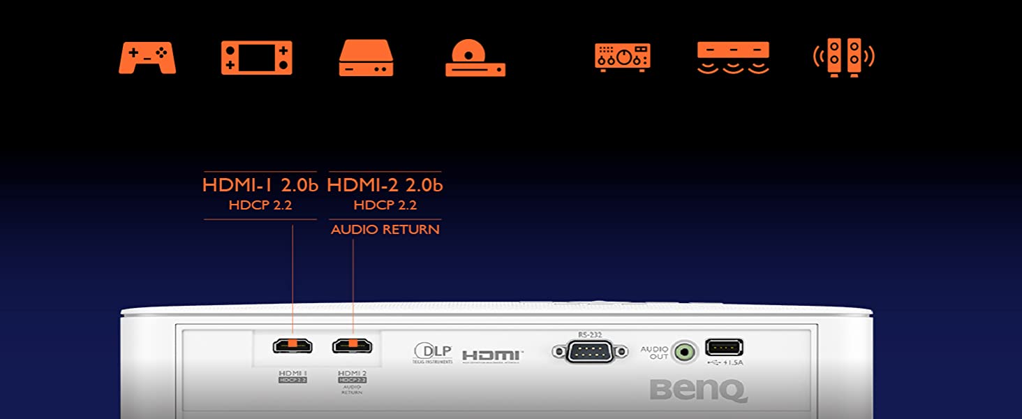 BenQ TK700 4K UHD Gaming Projector, 4K@60Hz Resolution, (9H.JPK77.17J) Projectors JS Bazar