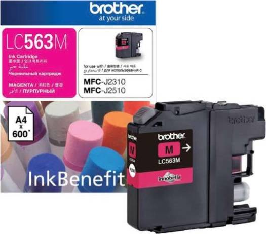 Brother LC-563 Magenta Ink Cartridge : LC563M Cartridges JS Bazar