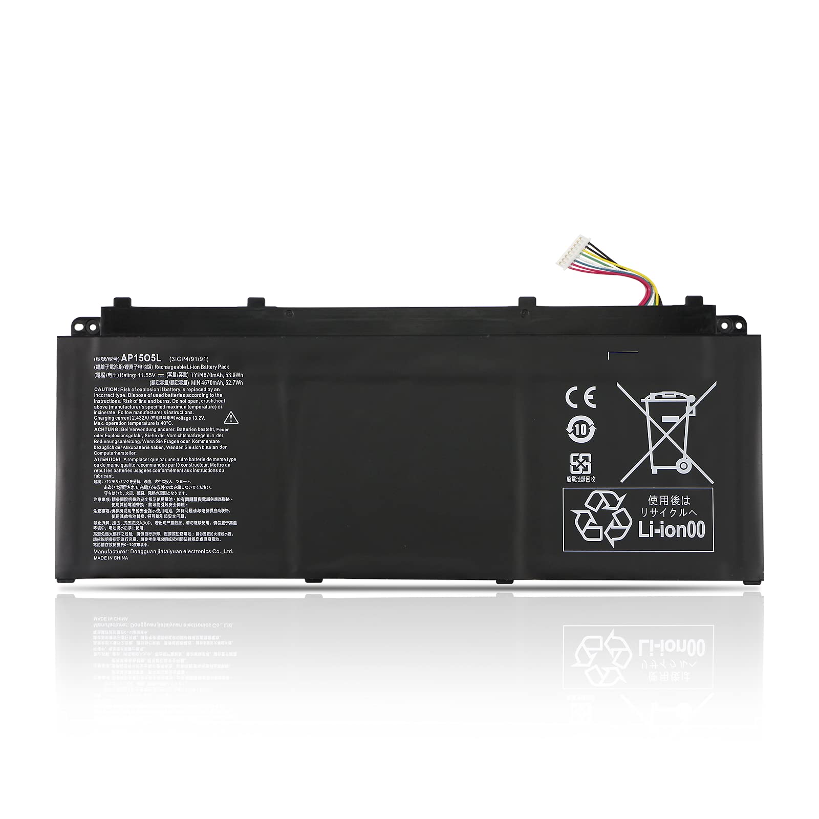 AP15O5L Acer Laptop Battery for Acer ChromeBook R13 Series, Predator Triton 700 PT715-51-73ZP, Aspire S13 S5-371-52JR Laptop Batteries JS Bazar
