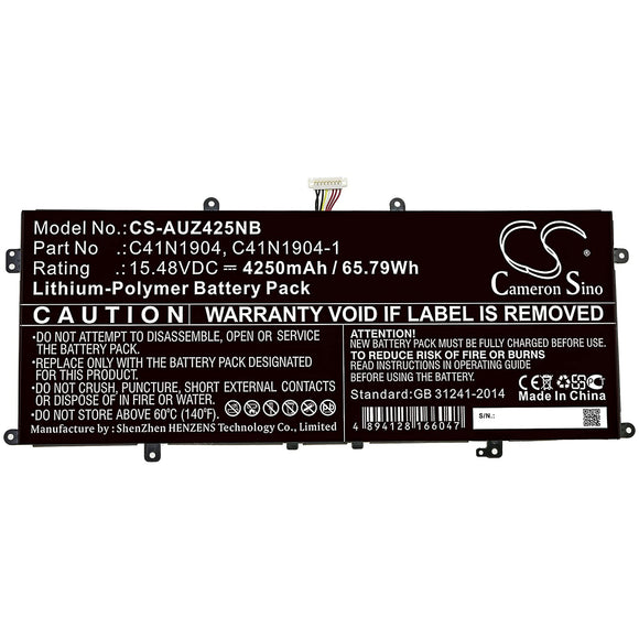 C41N1904 Asus ZenBook 14 UM425IA-AM005T 90NB0RT1-M01460, ZenBook 13 UX325JA-AH040T Replacement Laptop Battery