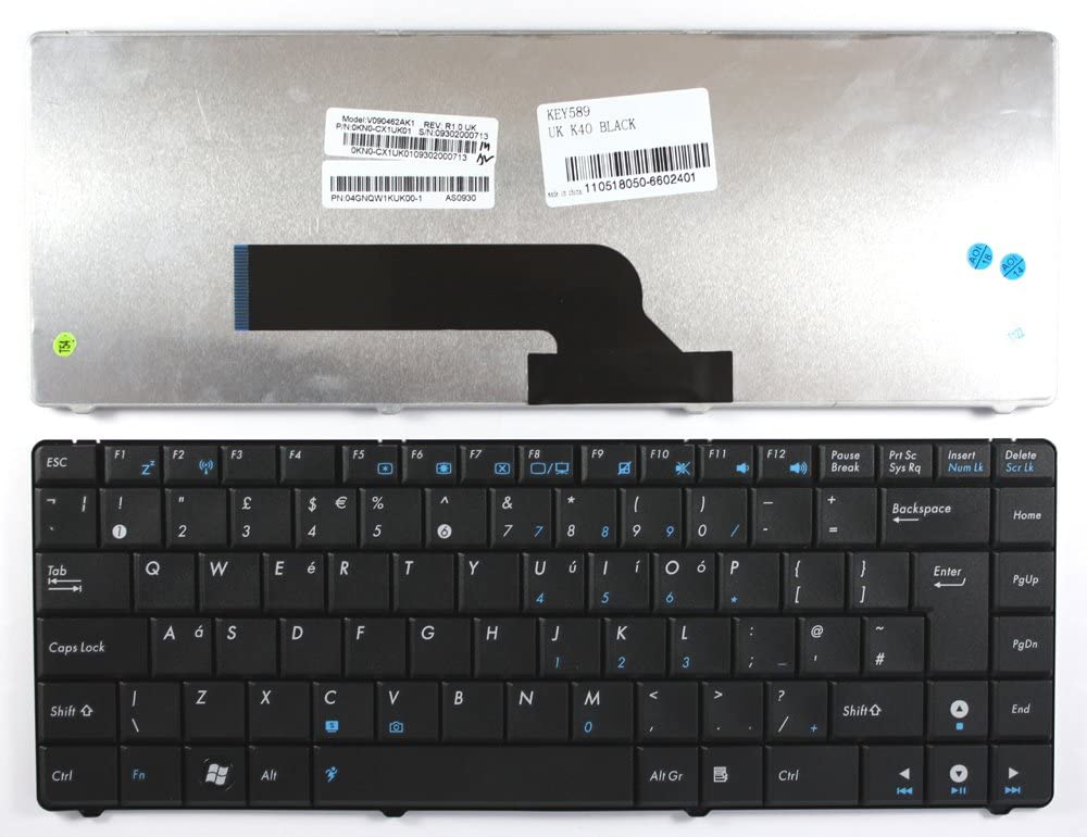 Replacement Keyboard for Asus k40 k40ab k40an k40e k40ij k40in Laptop Keyboard JS Bazar