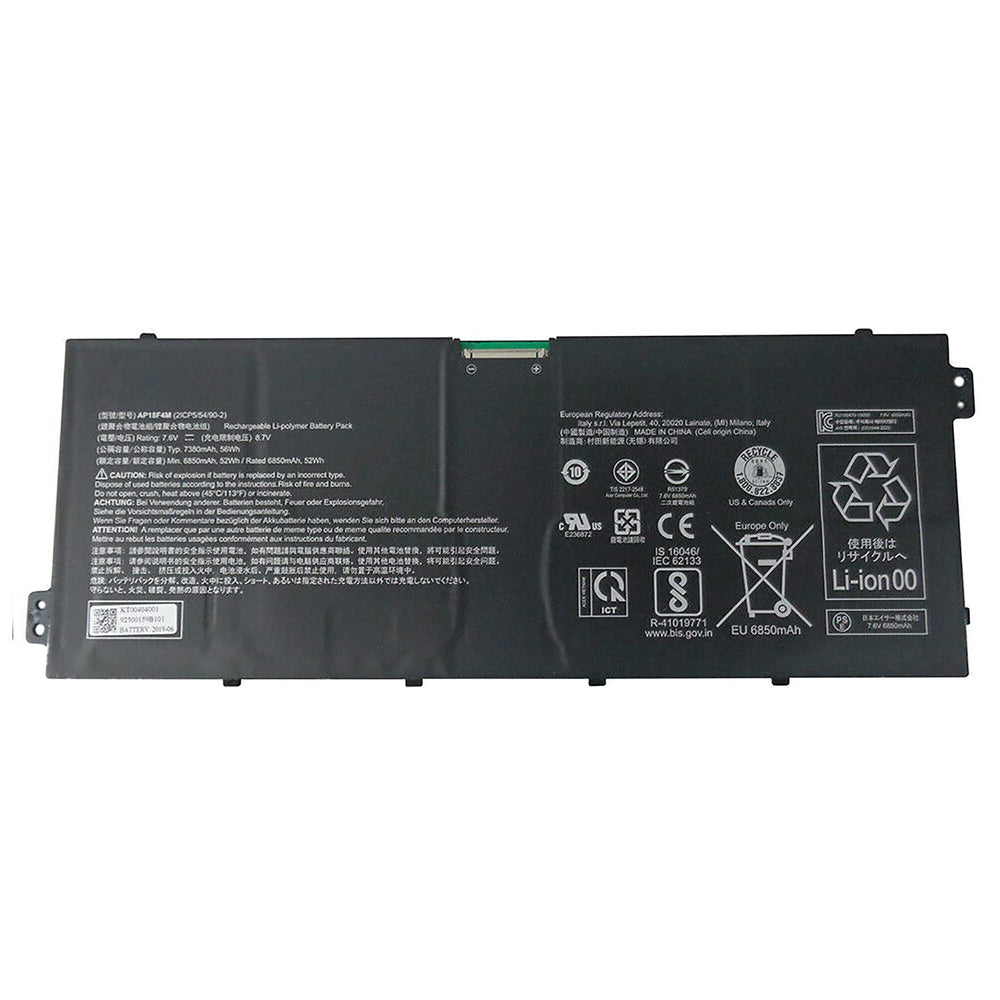 AP18F4M Replacement Acer Chromebook 715 CB715-1WT-56GW, Chromebook 715 CB715-1W-39XC Replacement Laptop Battery - JS Bazar