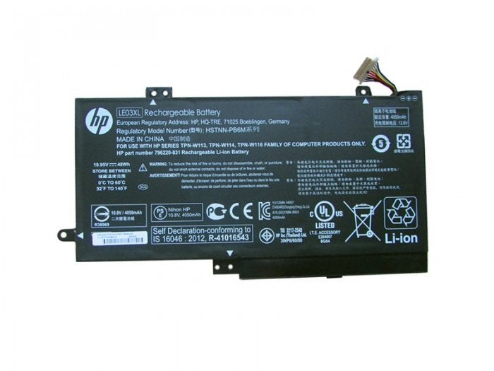 Replacement HP LE03XL HSTNN-YB5Q 796220-831 TPN-W116 Fit Pavilion X360 15-BK 13-S Series Battery - JS Bazar