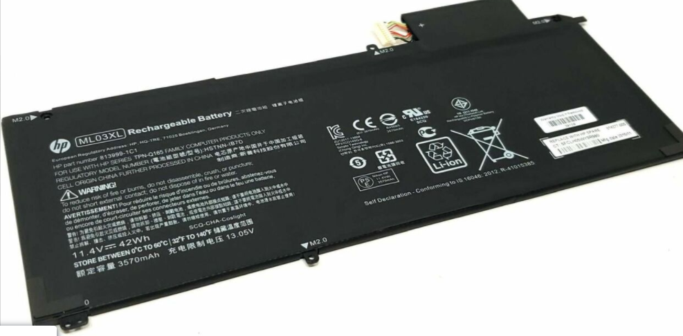 11.4V 42wh 3570MAH Replacement ML03XL HP Spectre X2 12-A000 12-A001DX HSTNN-IB7D 814277-005 813999-1C1 Laptop Battery - JS Bazar