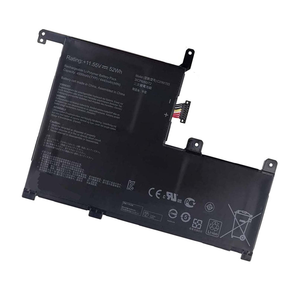 C31N1703 Asus Zenbook Flip UX561UA-BO003T, UX561UA-SB51-CB Replacement Laptop Battery - JS Bazar