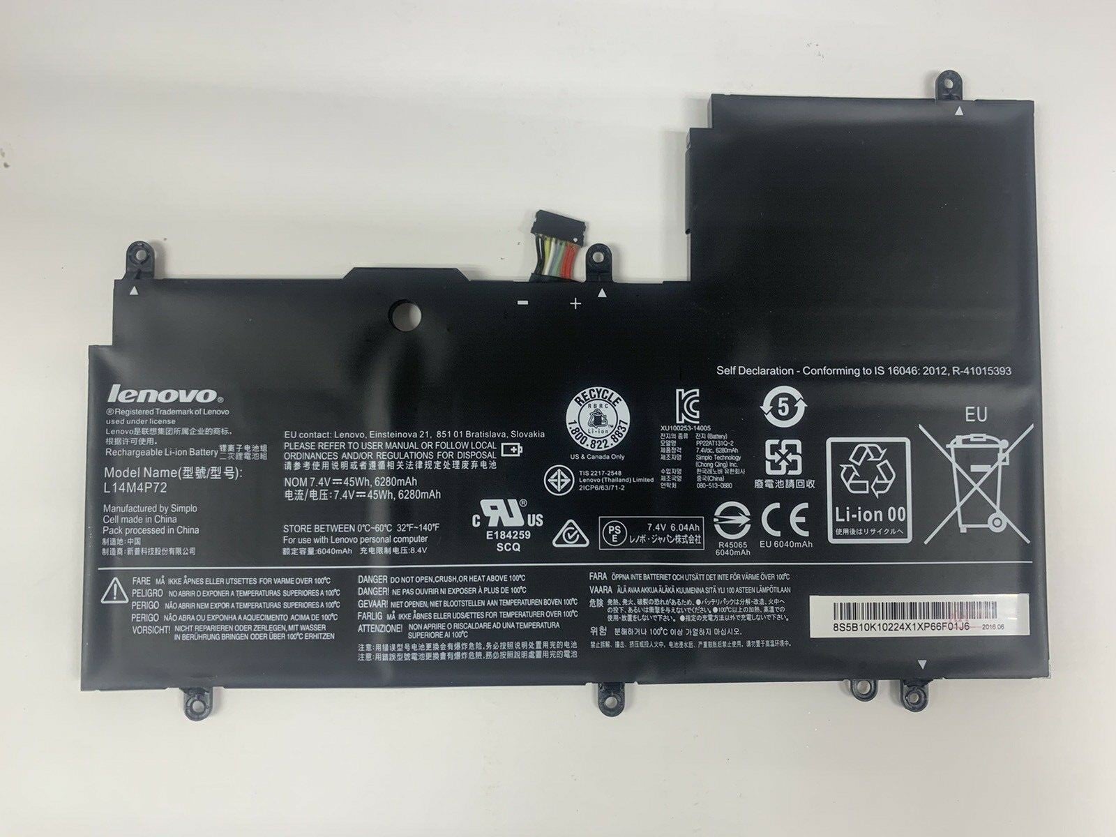 L14M4P72 Lenovo Yoga 700-14ISK 80QD OEM Replacement Laptop Battery Laptop Battery JS Bazar