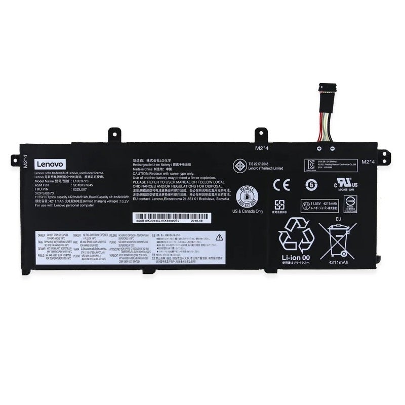 Battery For Lenovo ThinkPad P43s T490 T495 - L18L3P73 - JS Bazar